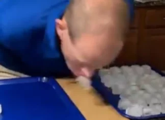 Lalaki iti Idaho, nakagun-od ti baro a Guinness World Record babaen ti panangiyakar na kadagiti ice cubes babaen ti ngiwatna