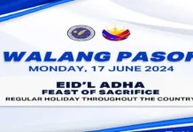 Presidente Marcos Jr, indeklara na a holiday iti June 17 kas pananglagip ti Eid’l Adha