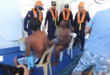 2 a Pinoy a mangngalap, nasugatan kalpasan a bimtak iti engine ti fishing boat asideg idiay Bajo de Masinloc