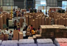DSWD, agkasapulan kadagiti volunteers para iti repacking dagiti relief packs
