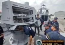 Tripulante ti baro a gunboat ti PH Navy, naipasidong ti missile system training