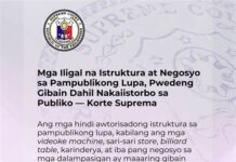 Videoke machine, Sari-sari stores ken dadduma pay nga adda iti asideg baybay, posible a maipademolish.
