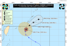 Typhoon Queenie, apagapaman a pimmigsa; Intertropical Convergence Zone, mangapektar iti Palawan, Visayas ken Mindanao