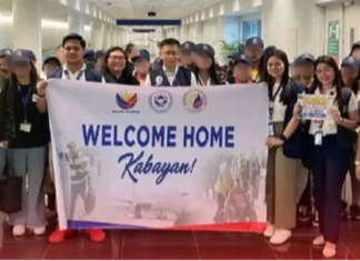 Umuna a batch ti 34 OFWs a na-stranded sadiay Saudi Arabia, nakaawiden ditoy Pilipinas