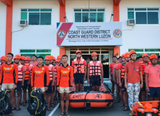 COAST GUARD DISTRICT NORTHWESTERN LUZON, nakaalerto iti agbalin nga epekto ti Super Typhoon Rosal