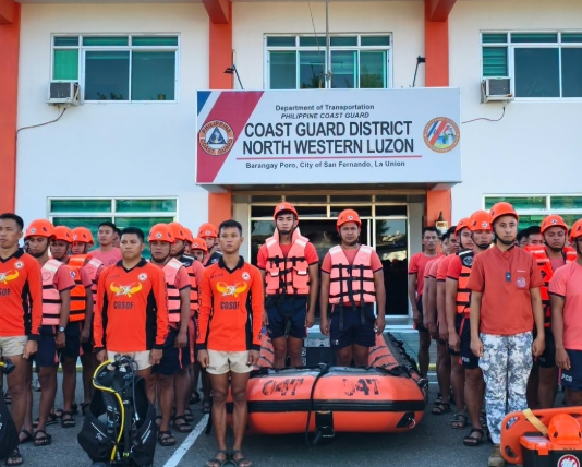 COAST GUARD DISTRICT NORTHWESTERN LUZON, nakaalerto iti agbalin nga epekto ti Super Typhoon Rosal