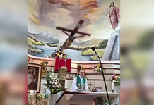 Padi idiay Ecuador, Napandagan iti Krus Kabayatan iti Panagmisa a Naka-livestream