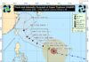 Super Typhoon Champi, lalo pay a pimmigsa; Rungsot ti bagyo, mangrugin a marikna iti Southern Luzon ken Visayas