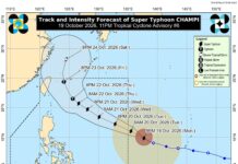 Super Typhoon Champi, lalo pay a pimmigsa; Rungsot ti bagyo, mangrugin a marikna iti Southern Luzon ken Visayas