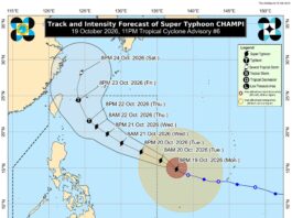 Super Typhoon Champi, lalo pay a pimmigsa; Rungsot ti bagyo, mangrugin a marikna iti Southern Luzon ken Visayas
