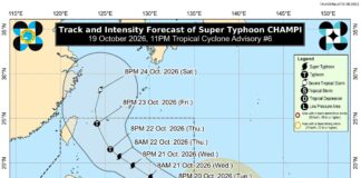 Super Typhoon Champi, lalo pay a pimmigsa; Rungsot ti bagyo, mangrugin a marikna iti Southern Luzon ken Visayas