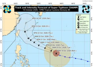Super Typhoon Champi, lalo pay a pimmigsa; Rungsot ti bagyo, mangrugin a marikna iti Southern Luzon ken Visayas