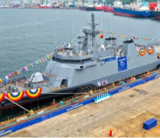 Maikatlo nga offshore patrol vessel ti Philippine Navy, naiyuswat sadiay South Korea
