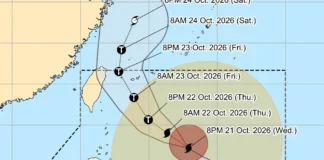 SUPER TYPHOON ROSAL, nangrugin nga agturong iti amianan-a-palaud bayat nga adda iti kabaybayan, daya ti Extreme Northern Luzon