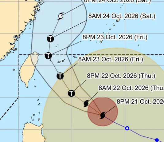 SUPER TYPHOON ROSAL, nangrugin nga agturong iti amianan-a-palaud bayat nga adda iti kabaybayan, daya ti Extreme Northern Luzon