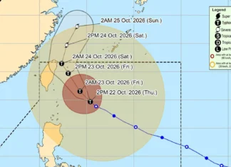 Bagyo Rosal, kimmapsot iti kategorya a Typhoon; Signal No. 2, nakaibayog pay laeng idiay Batanes ken Babuyan Islands
