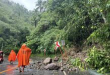 Ilang barangay sa Bicol, nakaranas ng mga pagbaha; class suspension ipinatupad sa ilang bayan landslide in Sto. Domingo, Albay