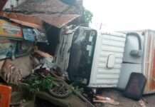 Bahay, inararo ng truck sa Castilla, Sorsogon