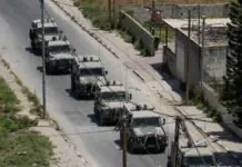 Israel forces naghali na sa Jenin City sa West Bank Israeli forces
