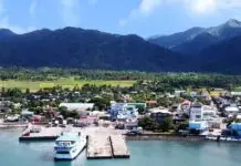 Maabot sa 3K na mga parasisira sa San Andres, Catanduanes, apektado kan Bagyong Enteng San Andres Port
