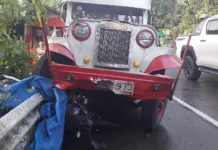 Pampasaherong jeep, naaksidente matapos umanong mawalan ng preno Vehicular accident in Daraga