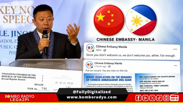 CHINESE EMBASSY-JING QUAN-ISSUE