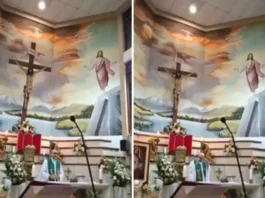 Padi, nagadan makalihis mahulugan nin Krus durante kan livestream mass sa Ecuador