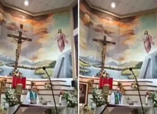 Padi, nagadan makalihis mahulugan nin Krus durante kan livestream mass sa Ecuador