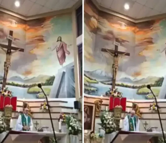 Padi, nagadan makalihis mahulugan nin Krus durante kan livestream mass sa Ecuador