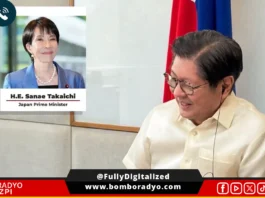 PBBM asin Prime Minister Takaichi, nag-olay sa Telepono manungod sa kooperasyon sa ASEAM Summit asin seguridad kan nacion