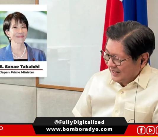 PBBM asin Prime Minister Takaichi, nag-olay sa Telepono manungod sa kooperasyon sa ASEAM Summit asin seguridad kan nacion