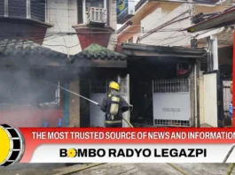 Residential house sa Legazpi bahagyang nasulo, P194k an kantidad kan danyos