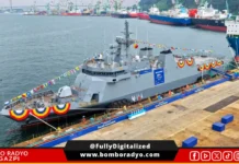 Ikatulong offshare patrol vessel kan Philippine Navy, ipiglansar sa South Korea