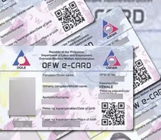 OWWA E-Card, pwedesir man na mapakinabangan kan mga OFWs sa mga establishimento sa ibang nacion