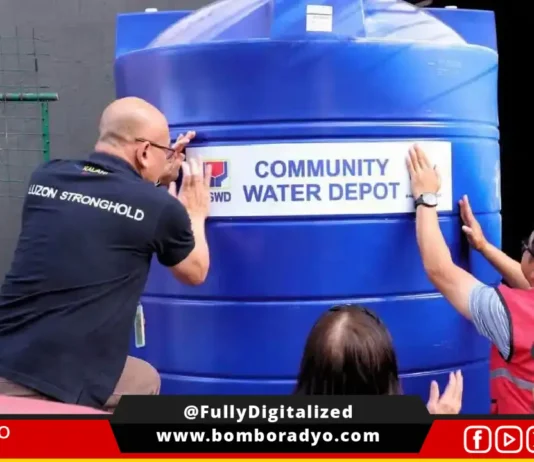 DSWD, naglansar nin community water filtration system sa Tondo huli sa huma kan El Niño