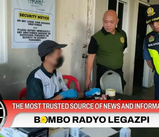 Mga drivers asin konduktor sa Legazpi City terminal, isinairarom sa random drug testing