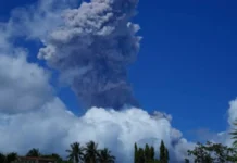 Alert level 3, itinaas sa Bulkang Mayon kasunod kan eruption ngoniang aldaw