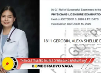 Bikolanang Tubong Bato, Camarines Sur, Kabilang sa mga bagong Lisensiyadong Doktor kan Nasyon
