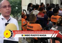 CDRRMO-Naga, Binabantayan an posibleng paglubog kan daga asin sitwasyon sa mga Evacuation Center sa tahaw kan kalamidad