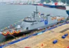 Ikatolong offshore patrol vessel kan Philippine Navy inilunsar sa South Korea