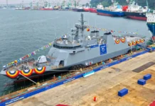 Ikatolong offshore patrol vessel kan Philippine Navy inilunsar sa South Korea