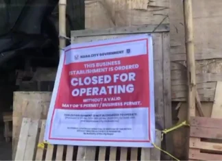 Nagkapirang Junk Shop sa Naga City, pinasara nin huli sa mayong mga Business/Mayor’s Permit