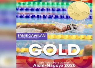 Pilipinas nakakua nin gintong medalya sa 5th Asian Para Games