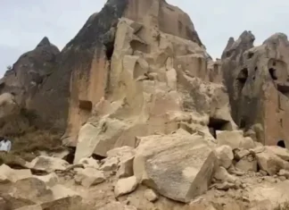 Tulong gadan sa pagguho nin Rock Formation sa Turkey
