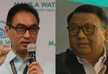 Ferdinand dela Cruz steps down as Manila Water Pres Manila Water Dela Cruz Almendras