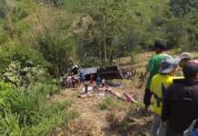 20 dead, 14 injured after bus falls into a ravine in SoCot forward truck