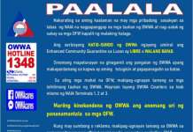 18 pang OFWs nakauwi na sa Reg. 1 sa ilalim ng ‘Hatid Sundo’ program ng OWWA HATID SUNDO NG OWWA