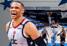 Westbrook may 181 NBA record na sa triple-doubles, Beal may 50-pts sa overtime win ng Wizards vs Pacers Russell westbrook wizards 1
