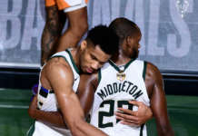 Bucks naitabla ang serye, 2-2 sa come-from-behind win vs Suns, 109-103 giannis khis bucks