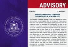 Mga Pinoy sa New York, pinag-iingat matapos ang kaso ng pambubugbog sa isang Pilipino new york